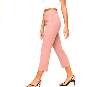 BLACK BABATON PANTS. Pink pic to show fit on model